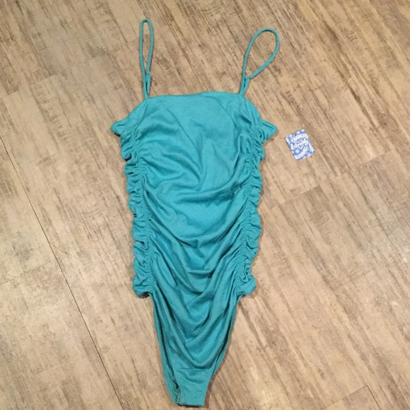 NWT Free People Blue On Your Side Bodysuit - Picture 6 of 8